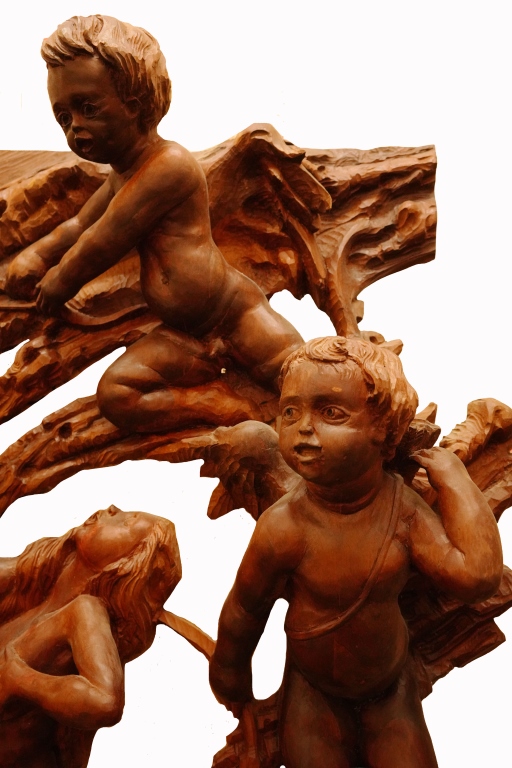 Janusz Obst - Monumental Wood Relief Sculpture