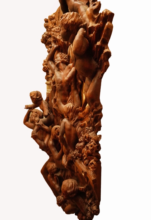 Janusz Obst - Monumental Wood Relief Sculpture