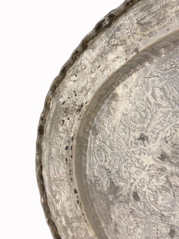 Persian Tinned Copper Tray Table