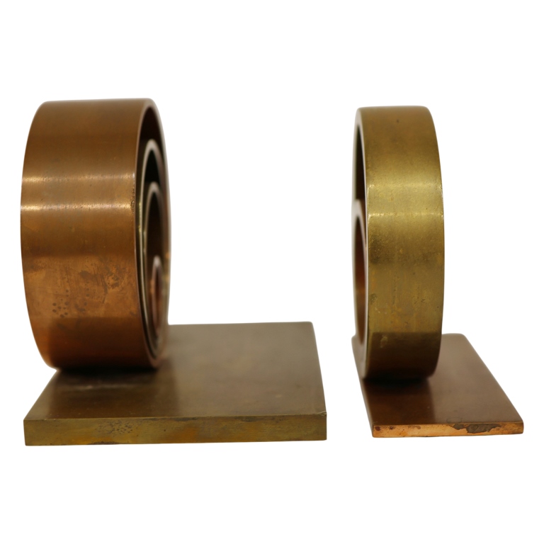 Modern Art Deco Machine Age Bookends