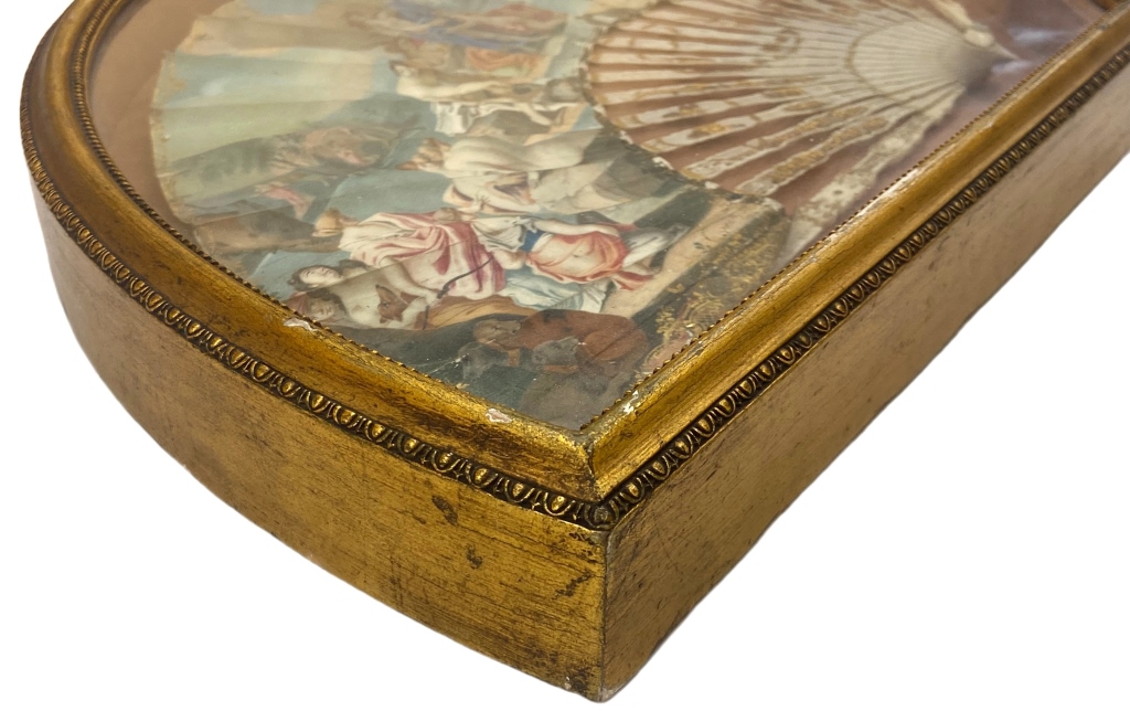 18th c. Italian Grand Tour Folding Hand Fan