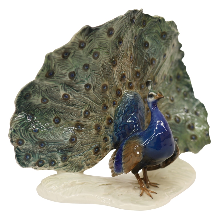 Rosenthal - Fritz Heidenreich Porcelain Peacock