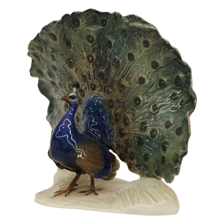 Rosenthal - Fritz Heidenreich Porcelain Peacock