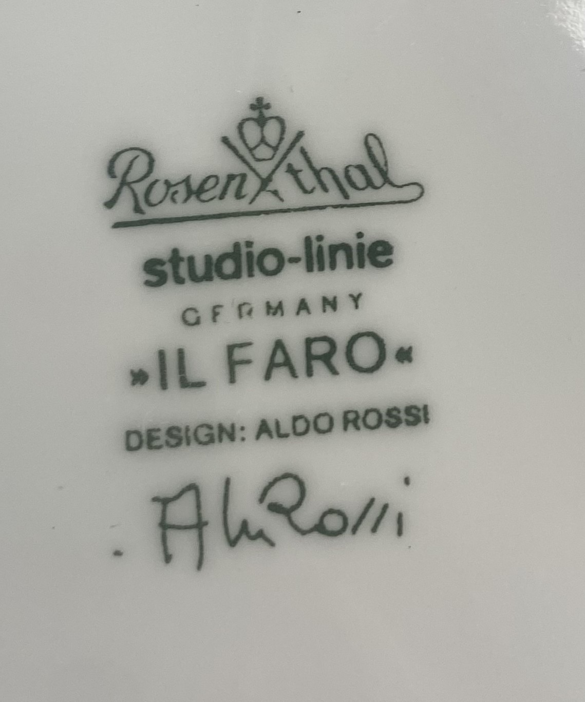 Aldo Rossi Rosenthal "Il Faro" Covered Bowls