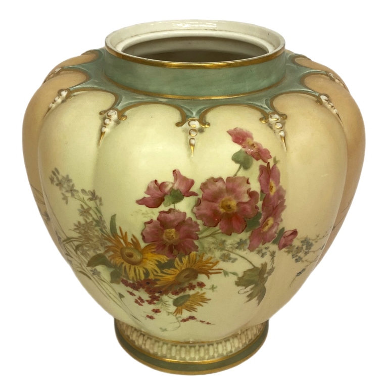 Royal Worcester "Blush Ivory" Porcelain Vase