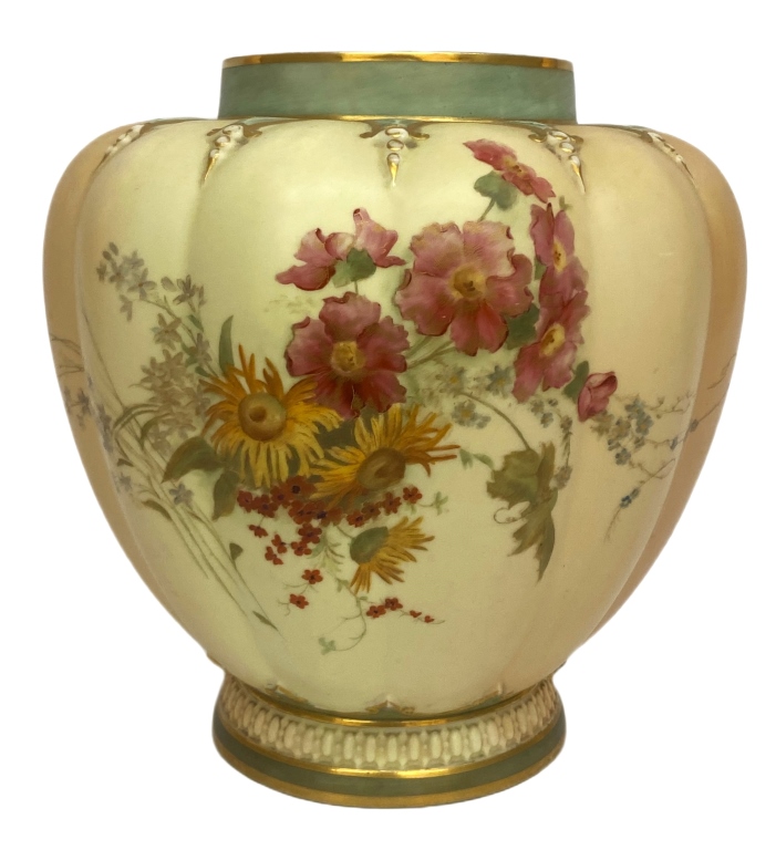 Royal Worcester "Blush Ivory" Porcelain Vase