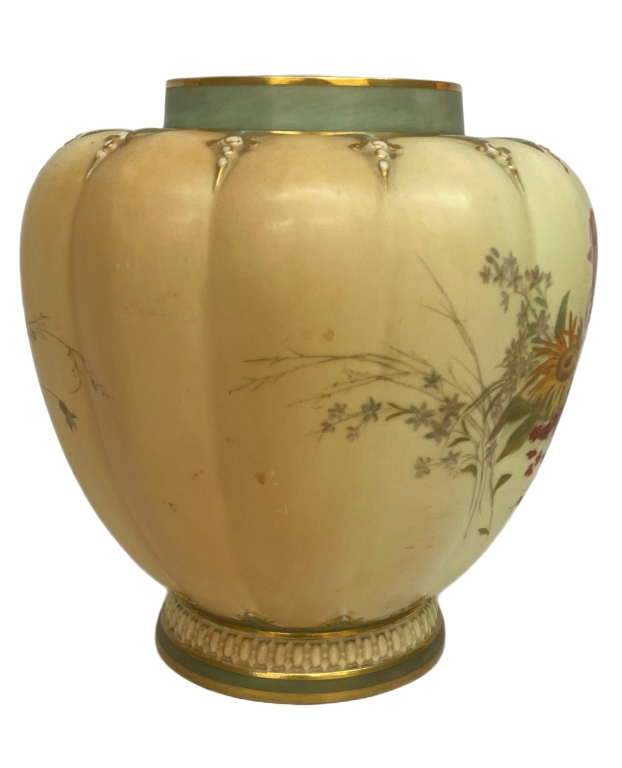 Royal Worcester "Blush Ivory" Porcelain Vase