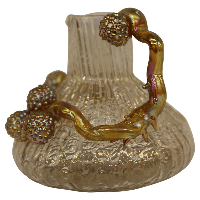 Loetz Ausfuehrungen Iridescent Art Glass Pitcher