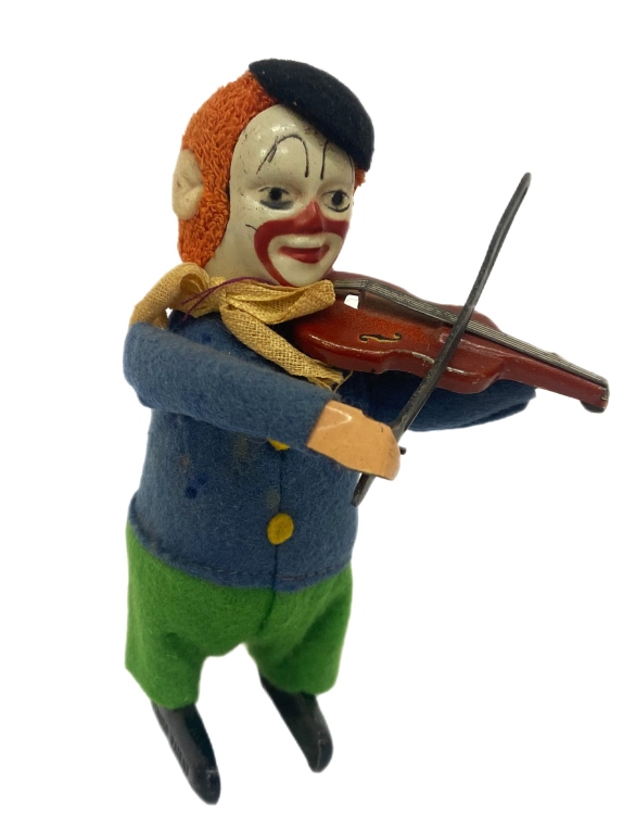 Schuco Wind-Up Solisto Clown With Violin Toy