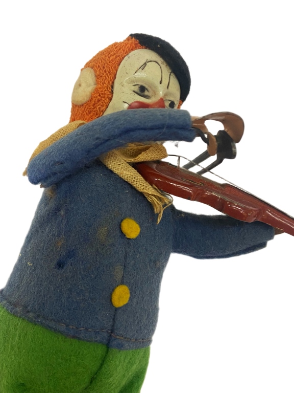 Schuco Wind-Up Solisto Clown With Violin Toy
