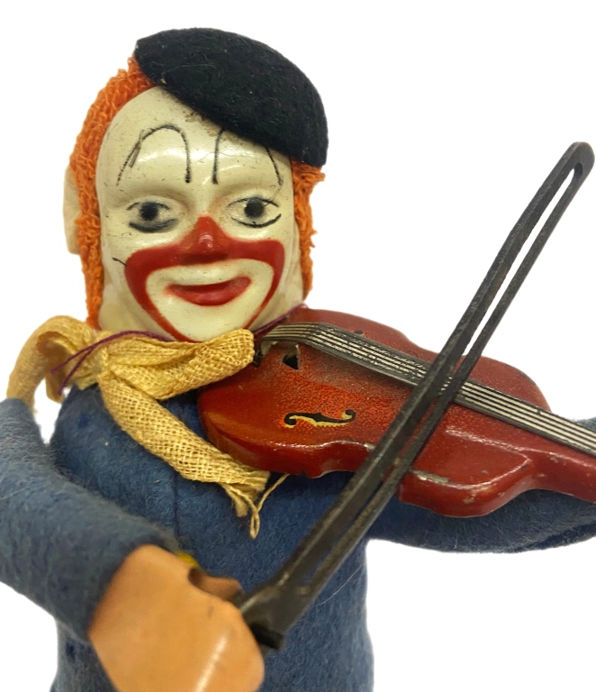 Schuco Wind-Up Solisto Clown With Violin Toy