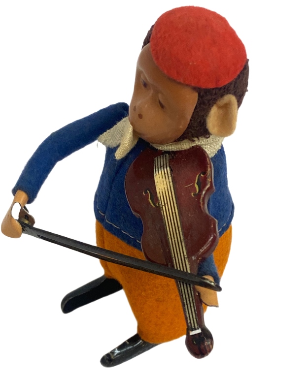 Schuco Solisto Monkey Violinist Wind-Up Toy