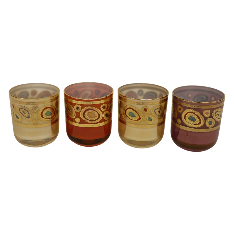 Vietri Regalia Double Old Fashioned Glasses