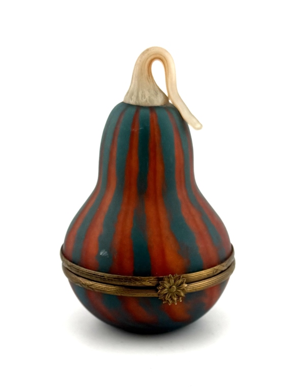 Art Glass Gourd Trinket Box