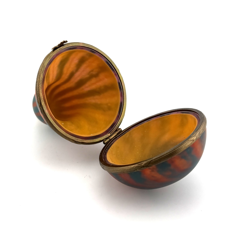 Art Glass Gourd Trinket Box