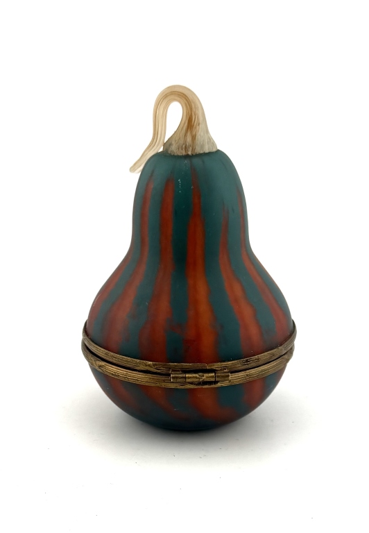 Art Glass Gourd Trinket Box