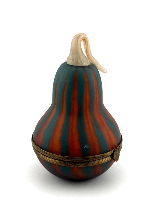 Art Glass Gourd Trinket Box