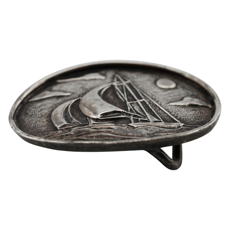 Cartier Sterling Yacht Sailing Belt Buckle