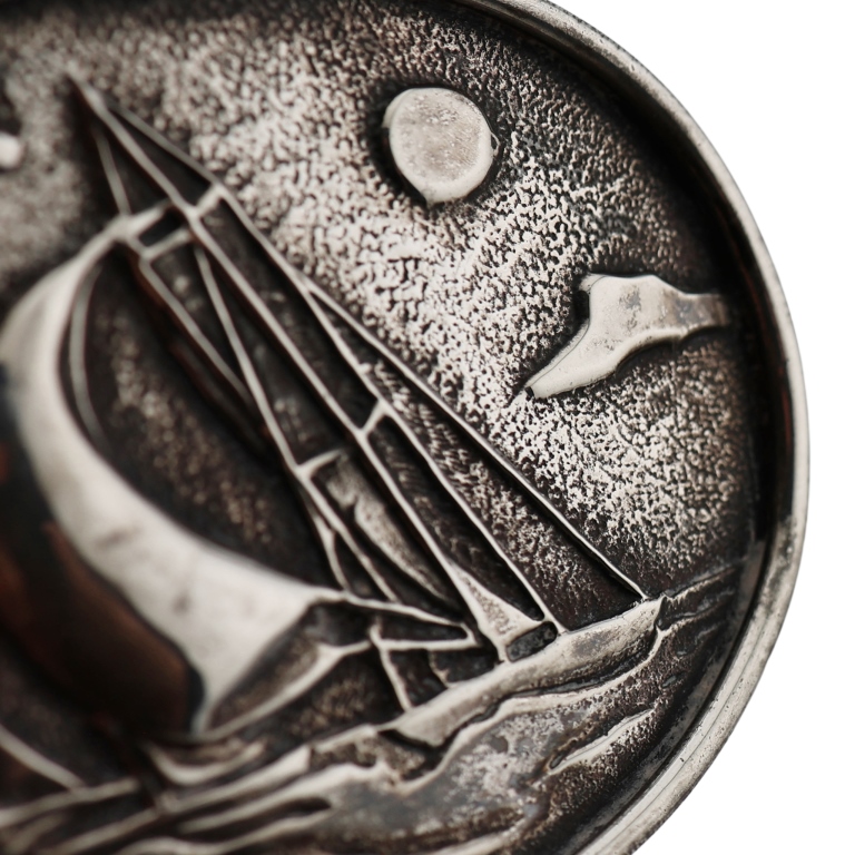 Cartier Sterling Yacht Sailing Belt Buckle