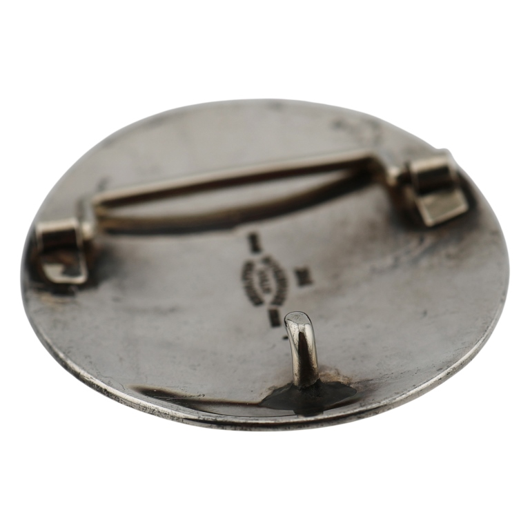 Edward Bohlin Sterling 18K 10K Oval Belt Buckle