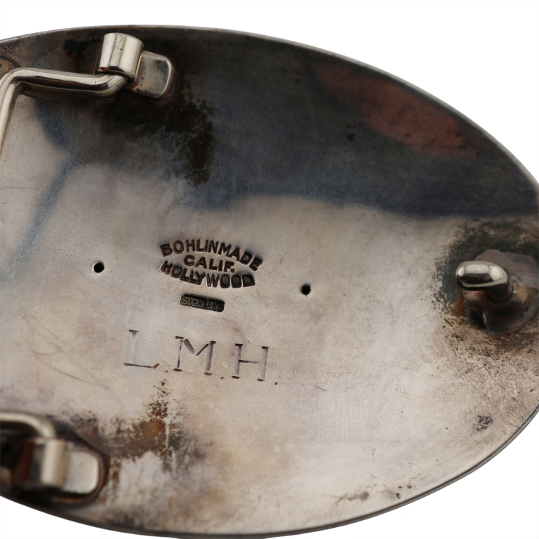 Edward Bohlin Sterling Horse Head Belt Buckle