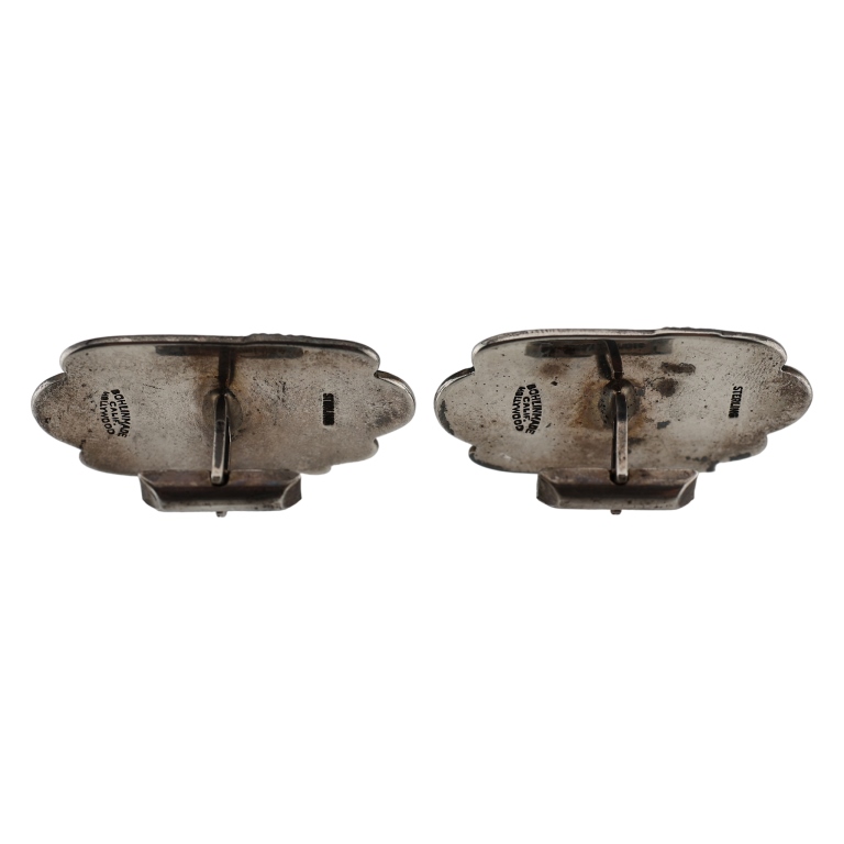 Edward Bohlin Sterling Figural Deer Cufflinks