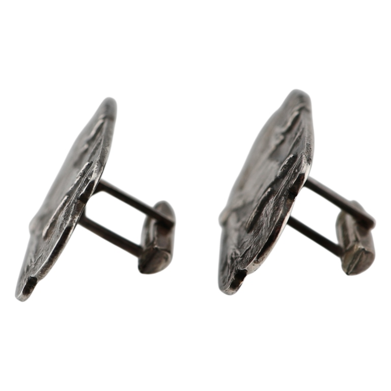 Edward Bohlin Sterling Figural Deer Cufflinks