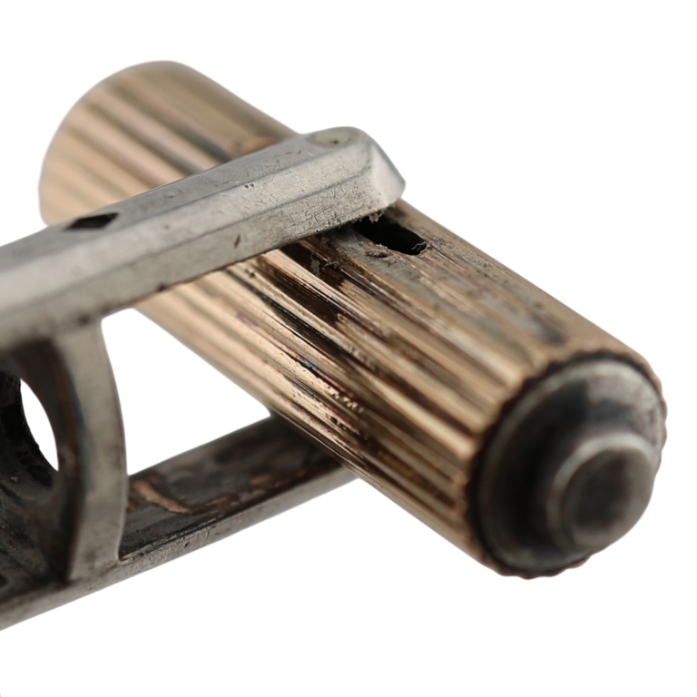 GTP 18K Gold & Sterling French Cufflinks