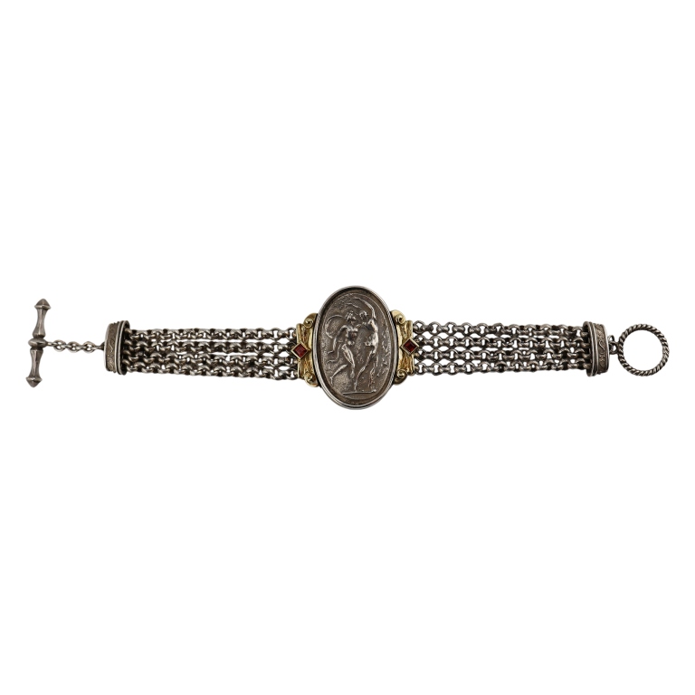 Seidengang Sterling 18K Roman Bas Relief Bracelet