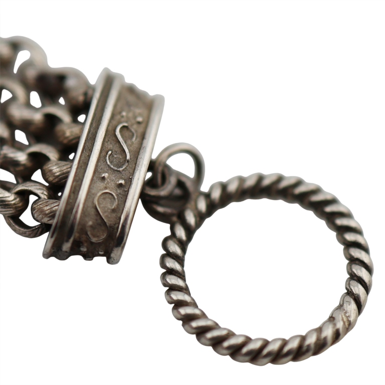 Seidengang Sterling 18K Roman Bas Relief Bracelet