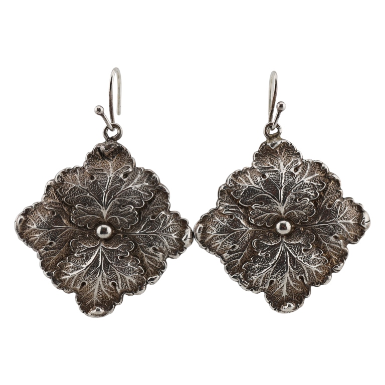 Buccellati Sterling Blossom Flower Drop Earrings
