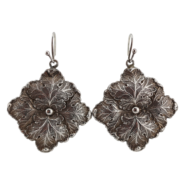 Buccellati Sterling Blossom Flower Drop Earrings