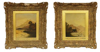 Edwin Henry Boddington - Victorian Landscapes. Item/Description: Pair of original 19th century 