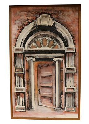Miguel Ingoglia - Architectural Painted Serigraph. Item/Description: Multi-layered, embellished 