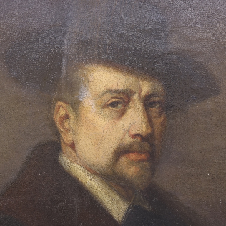 19th Century "Man in the Hat" Portrait Painting