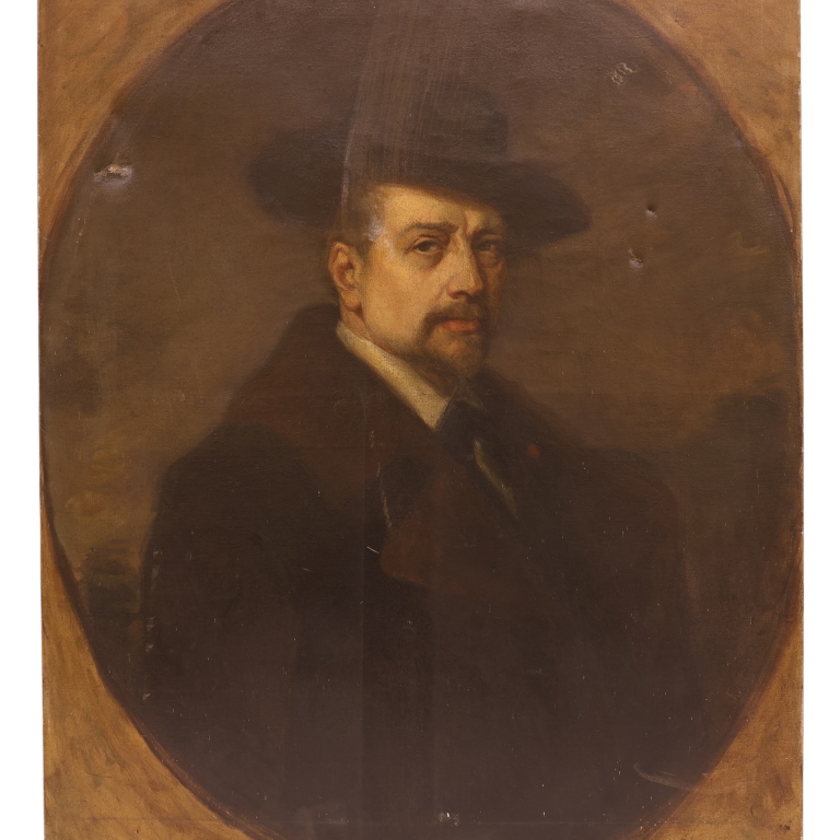 19th Century "Man in the Hat" Portrait Painting