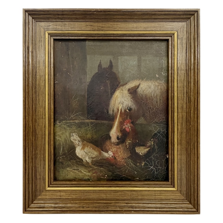 John Frederick Herring Stable Painting
