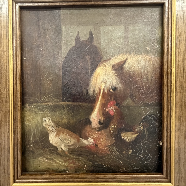 John Frederick Herring Stable Painting