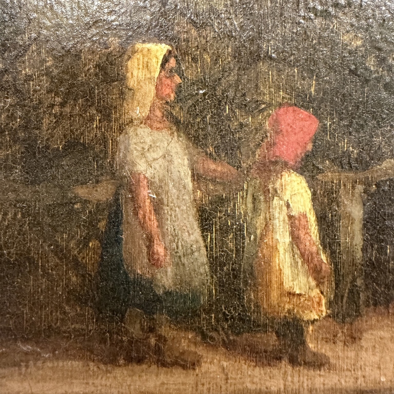 Antique British School Landscape Oil Painting