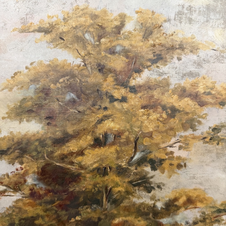 19th C Pastoral Landscape Oil Painting