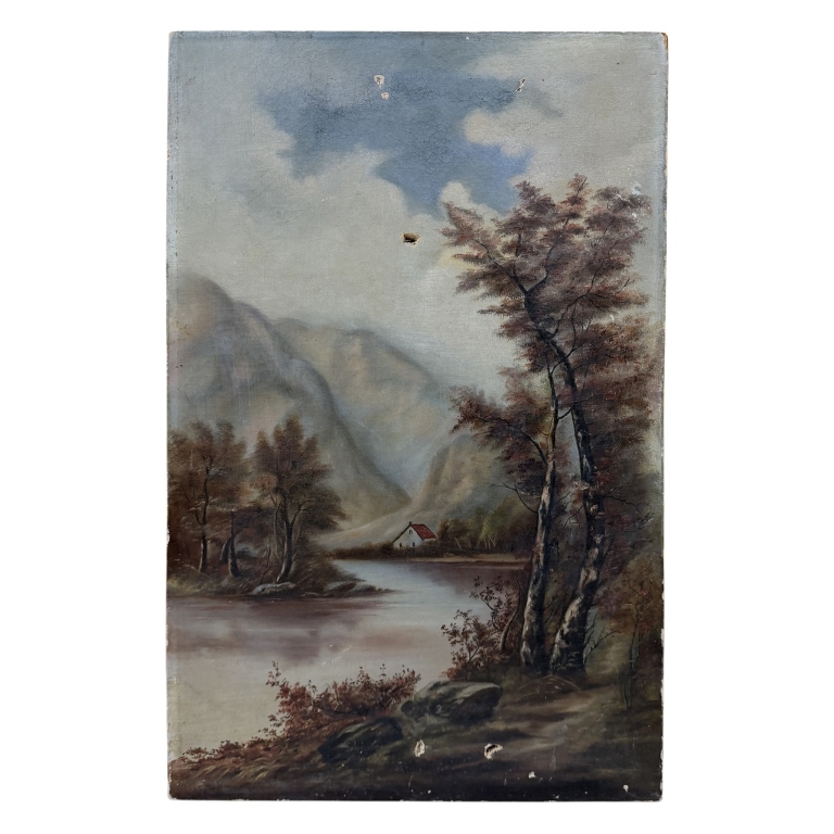 Hudson River School Landscape Oil Painting