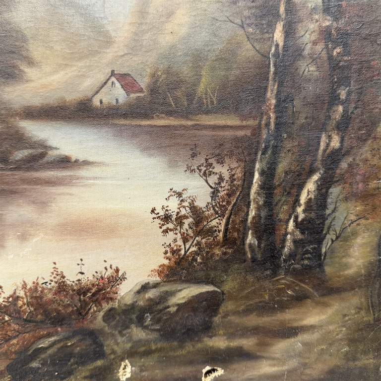 Hudson River School Landscape Oil Painting