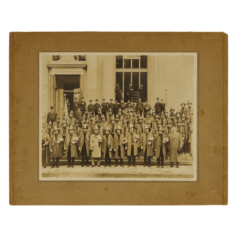 Antique American Fire Department Photograph