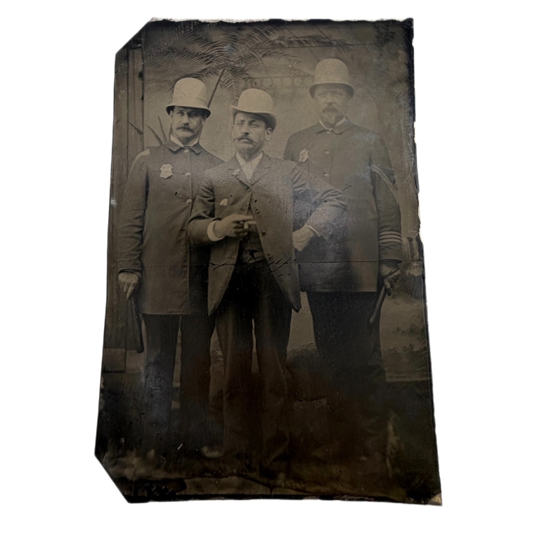 19th c. Police Officers Tintype Portrait