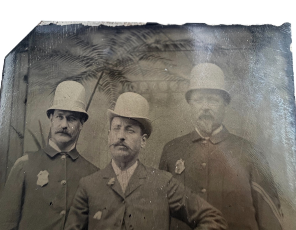 19th c. Police Officers Tintype Portrait