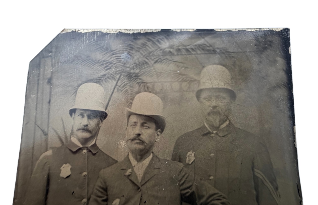 19th c. Police Officers Tintype Portrait