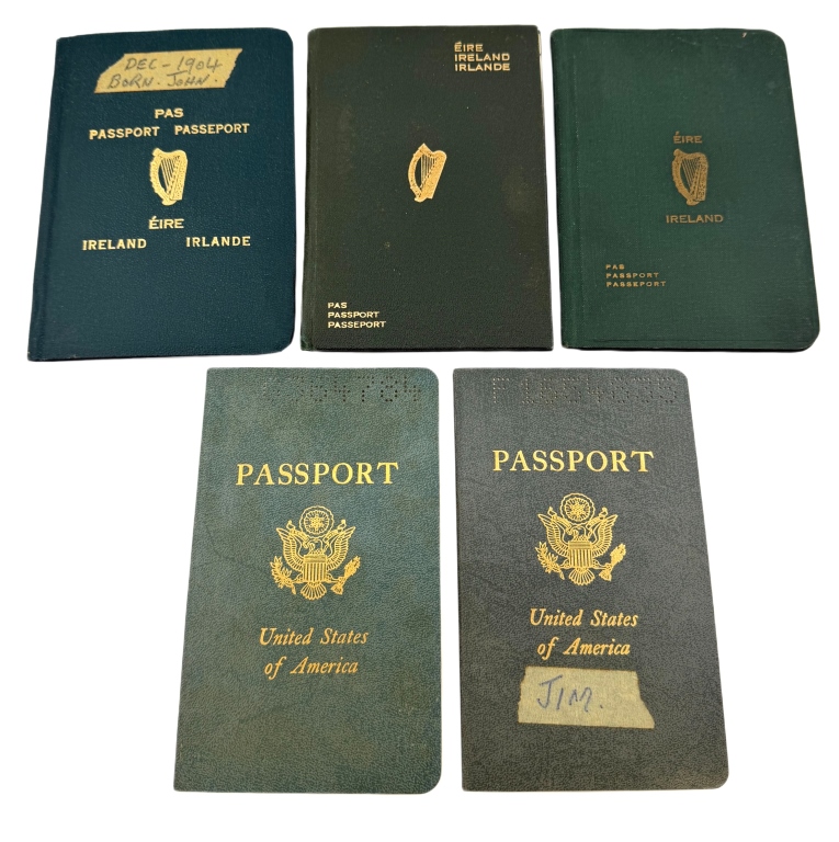 20th c. Irish & US Passports / Emigration Docs