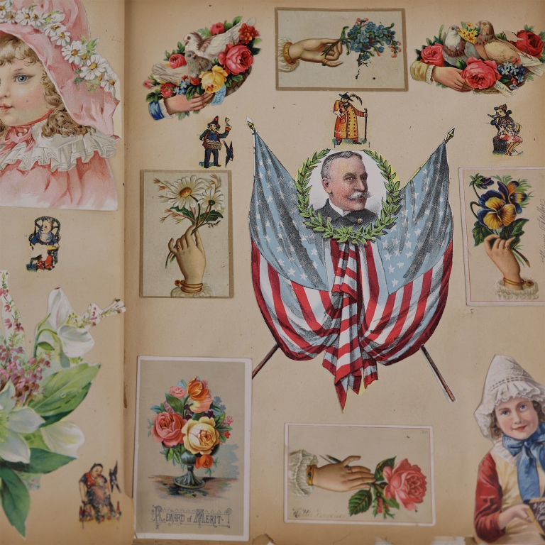 Late 19th c. Scrapbook Life Album - Wedding, Parks