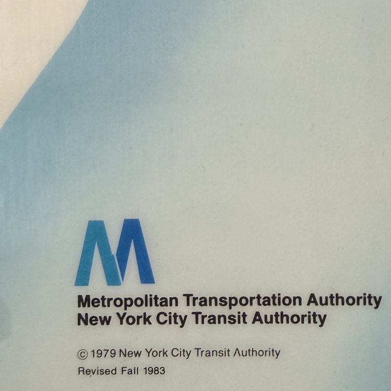 Vintage MTA New York City Laminated Subway Maps