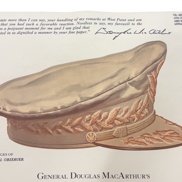 General MacArthur Speech US Army Recruiting Poster